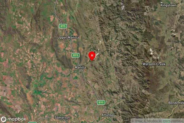 Halls Creek,New South Wales Satellite Map