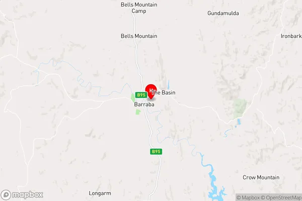 Barraba,New South Wales Area Map