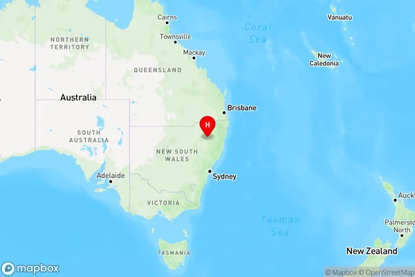 Thirloene,New South Wales Region Map