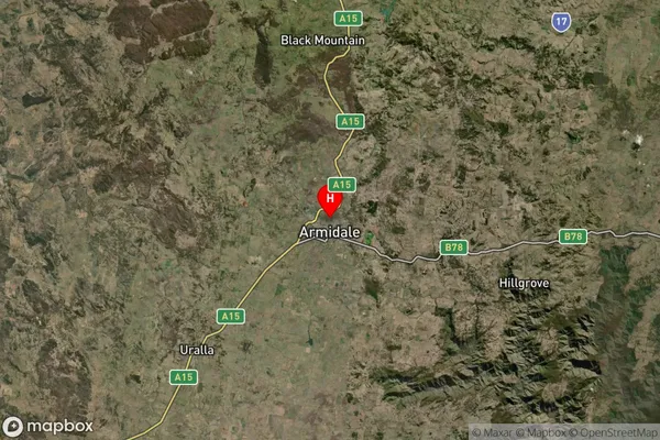 Armidale,New South Wales Satellite Map