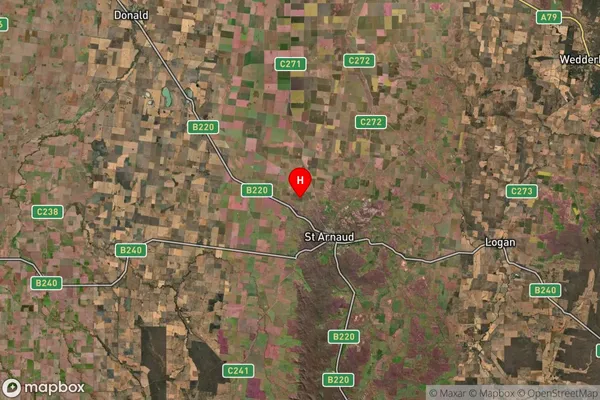 St Arnaud North,Victoria Satellite Map