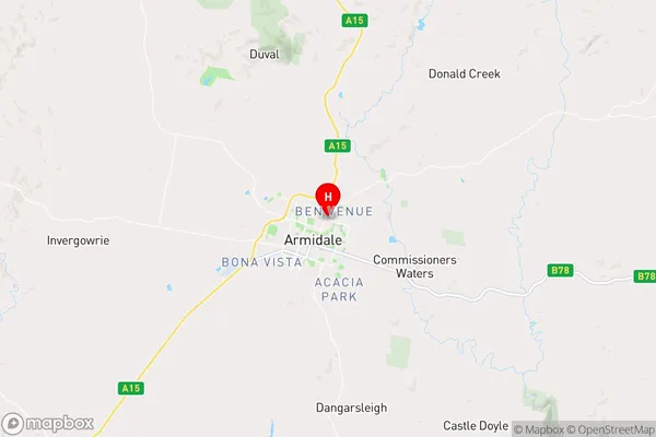 Ben Venue,New South Wales Area Map