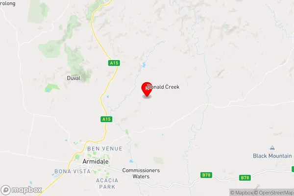 Donald Creek,New South Wales Area Map