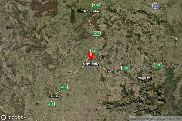 East Armidale,New South Wales Satellite Map