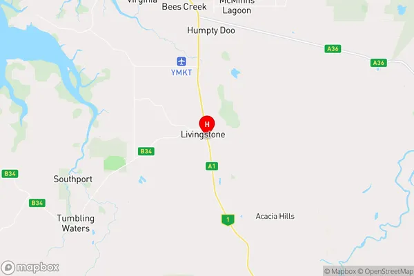 Livingstone,Northern Territory Area Map