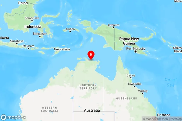 Maningrida,Northern Territory Region Map