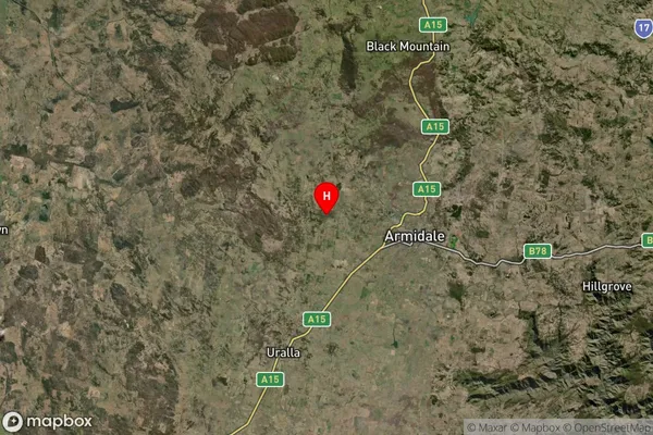 Saumarez Ponds,New South Wales Satellite Map