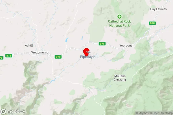 Wollomombi,New South Wales Area Map