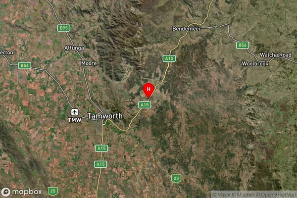 Kootingal,New South Wales Satellite Map