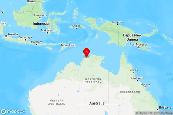 Middle Point,Northern Territory Region Map