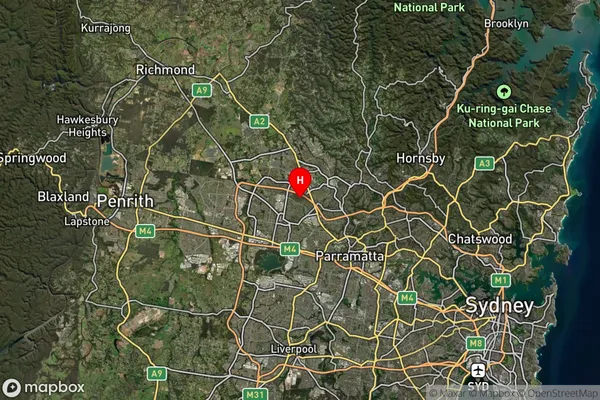 Kings Langley,New South Wales Satellite Map