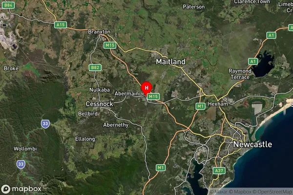 Kurri Kurri,New South Wales Satellite Map