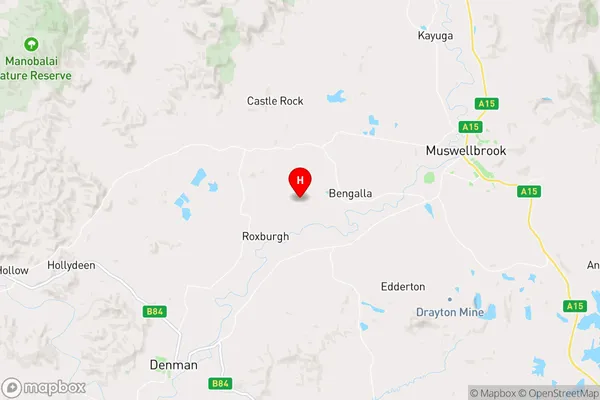 Mangoola,New South Wales Area Map