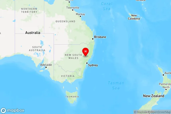 Mangoola,New South Wales Region Map