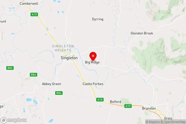 Big Ridge,New South Wales Area Map