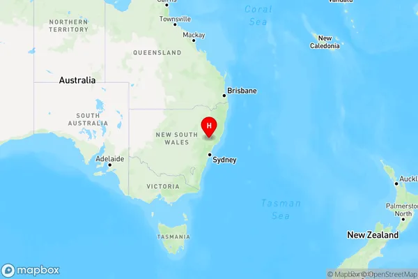 Bowmans Creek,New South Wales Region Map