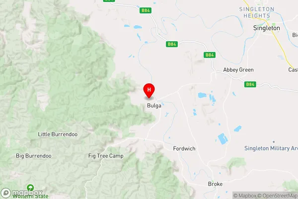 Bulga,New South Wales Area Map