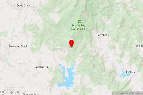 Carrowbrook,New South Wales Area Map