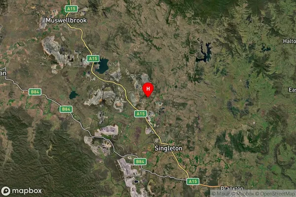 Glennies Creek,New South Wales Satellite Map