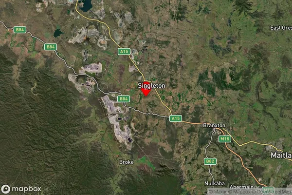 Glenridding,New South Wales Satellite Map