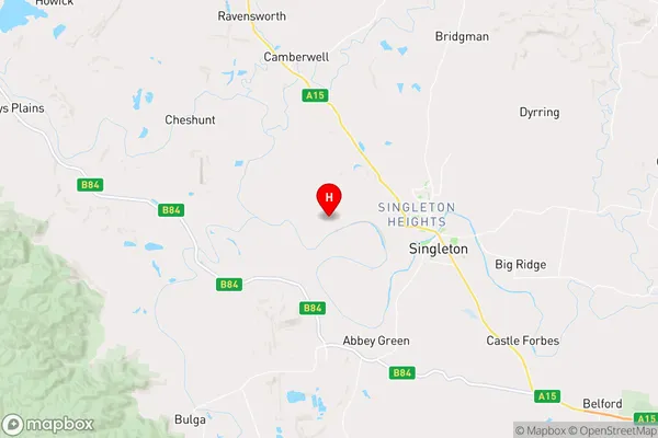 Maison Dieu,New South Wales Area Map