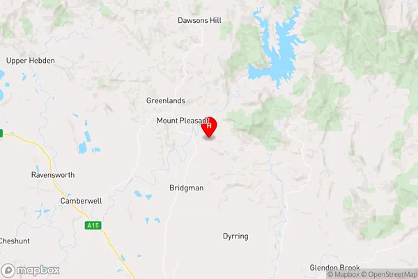 Mount Olive,New South Wales Area Map