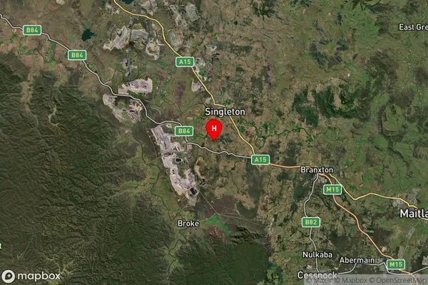 Mount Thorley,New South Wales Satellite Map