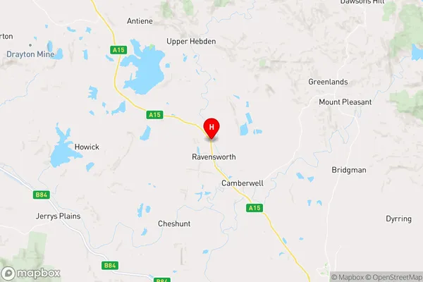 Ravensworth,New South Wales Area Map