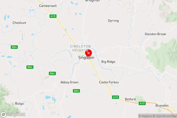 Singleton,New South Wales Area Map