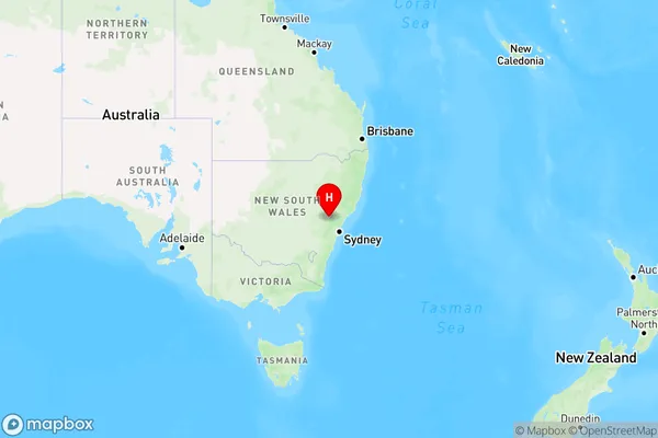 Wollemi,New South Wales Region Map