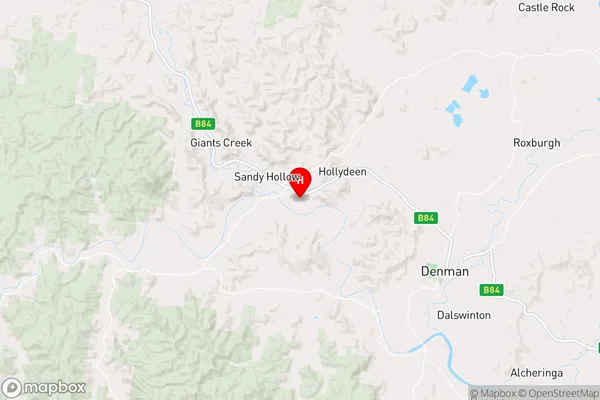 Sandy Hollow,New South Wales Area Map