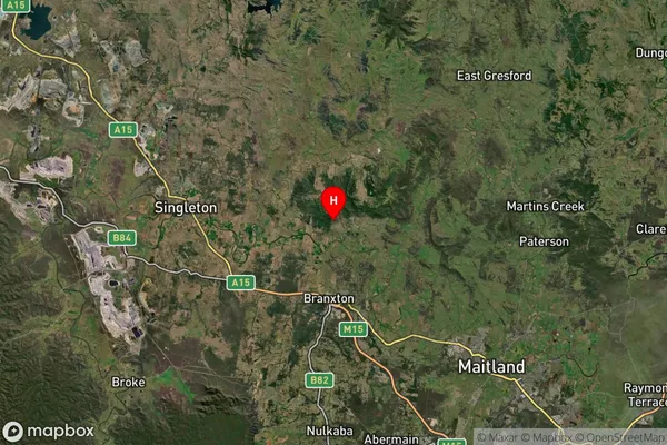 Elderslie,New South Wales Satellite Map