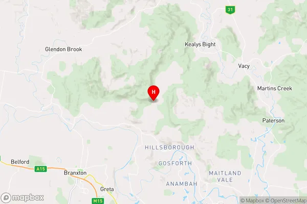 Lambs Valley,New South Wales Area Map