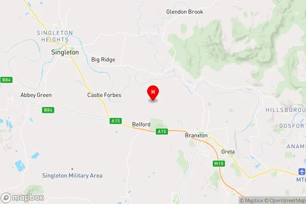 Lower Belford,New South Wales Area Map