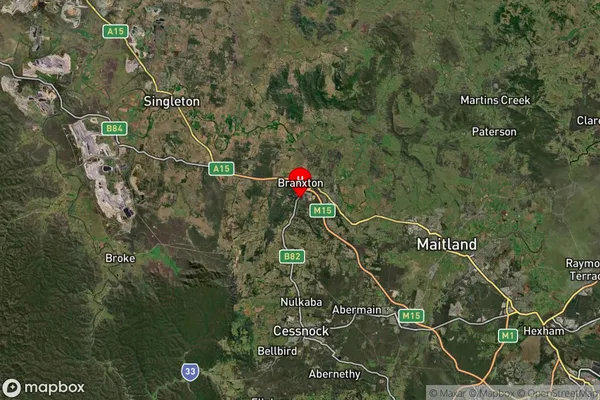 North Rothbury,New South Wales Satellite Map