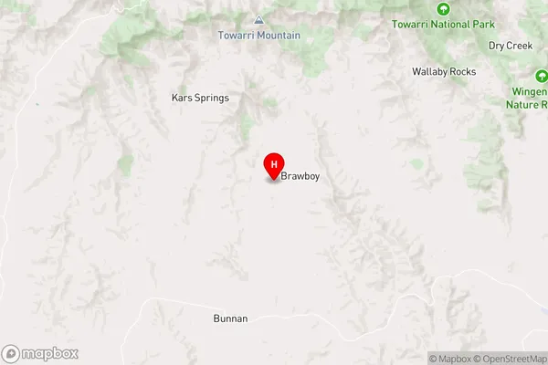 Brawboy,New South Wales Area Map