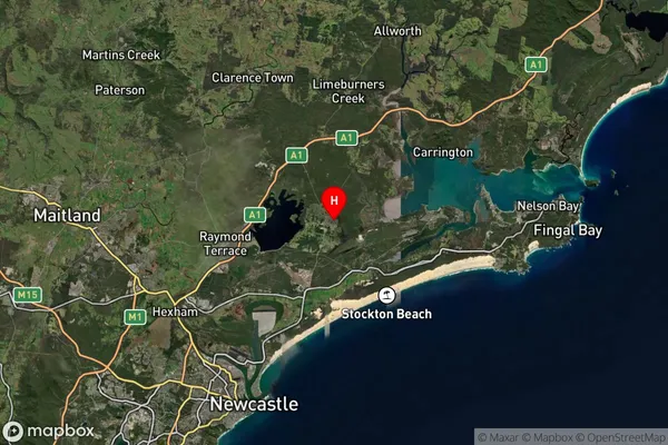 Medowie,New South Wales Satellite Map