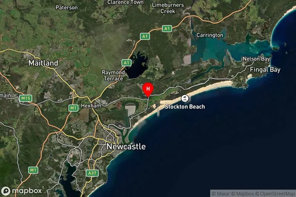 Williamtown,New South Wales Satellite Map