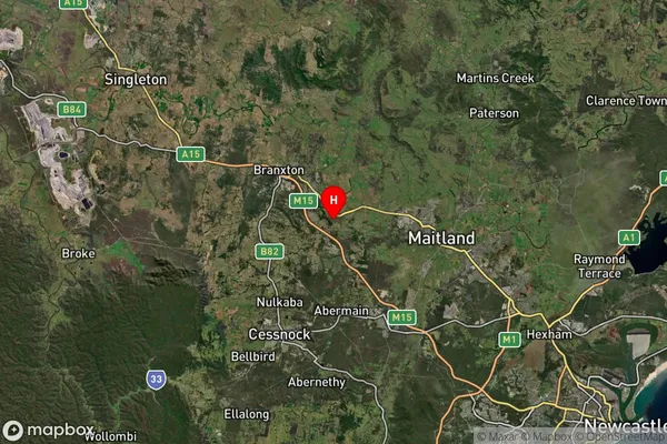 Allandale,New South Wales Satellite Map