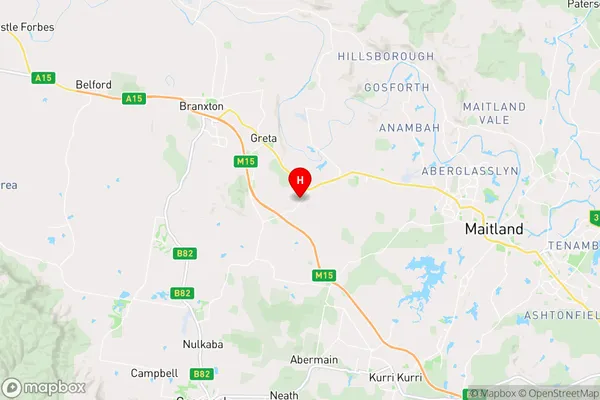 Allandale,New South Wales Area Map