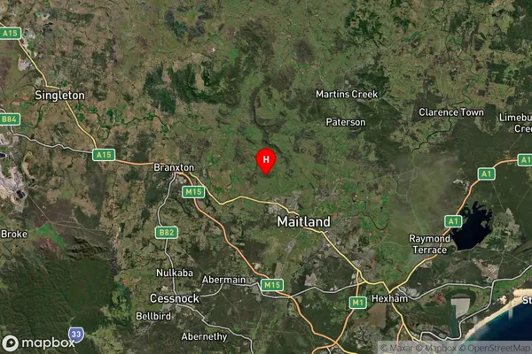 Anambah,New South Wales Satellite Map