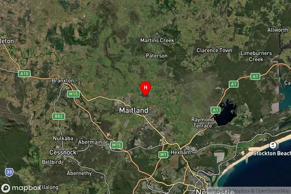 Bolwarra Heights,New South Wales Satellite Map