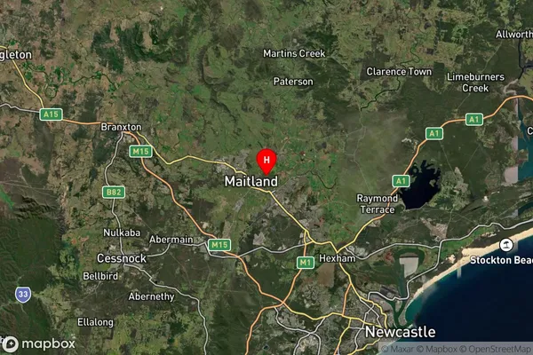 Lorn,New South Wales Satellite Map