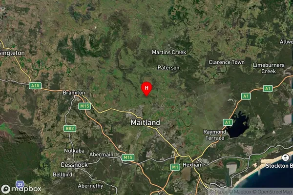 Maitland Vale,New South Wales Satellite Map