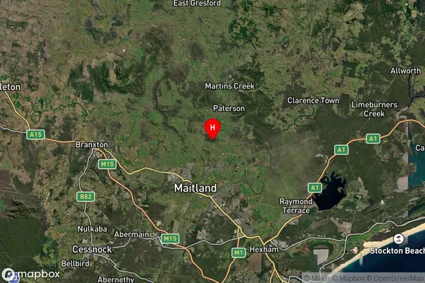 Mindaribba,New South Wales Satellite Map