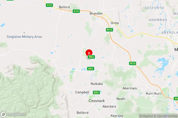 Rothbury,New South Wales Area Map