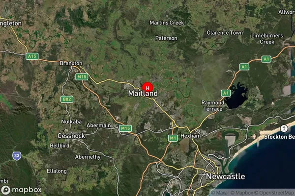 South Maitland,New South Wales Satellite Map