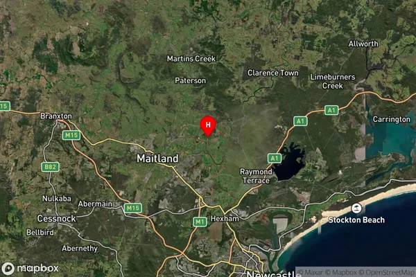 Wallalong,New South Wales Satellite Map