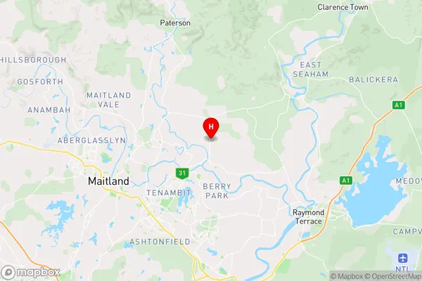 Wallalong,New South Wales Area Map