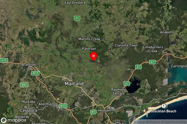 Butterwick,New South Wales Satellite Map